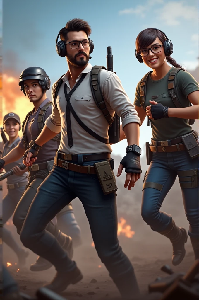 Pubg man with king