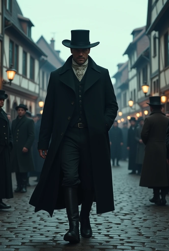 A mysterious man arrives in Hammein in the year 1800