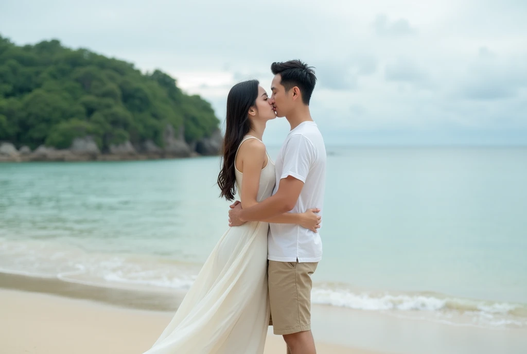 A couple, just married