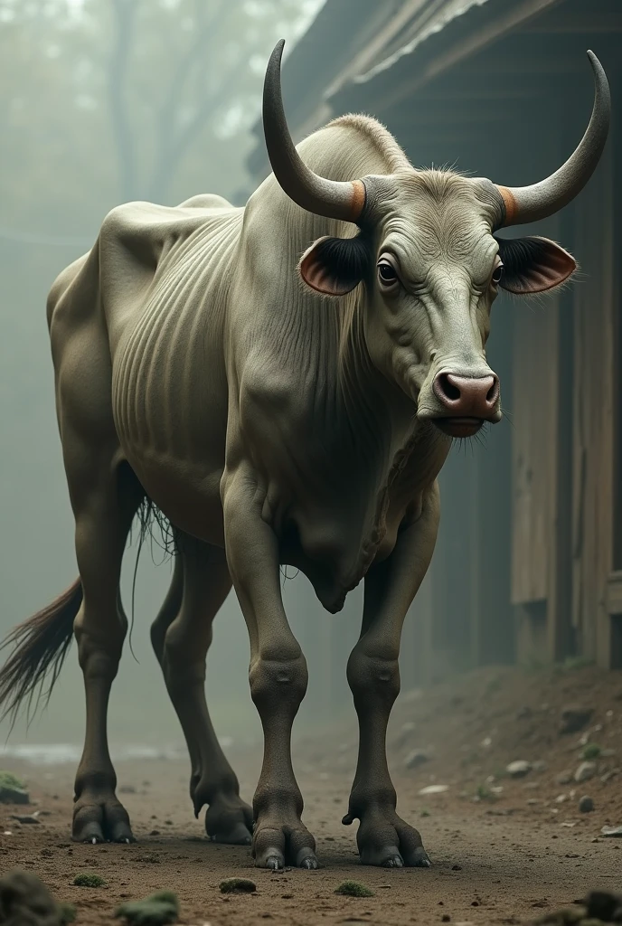 Very skinny bull