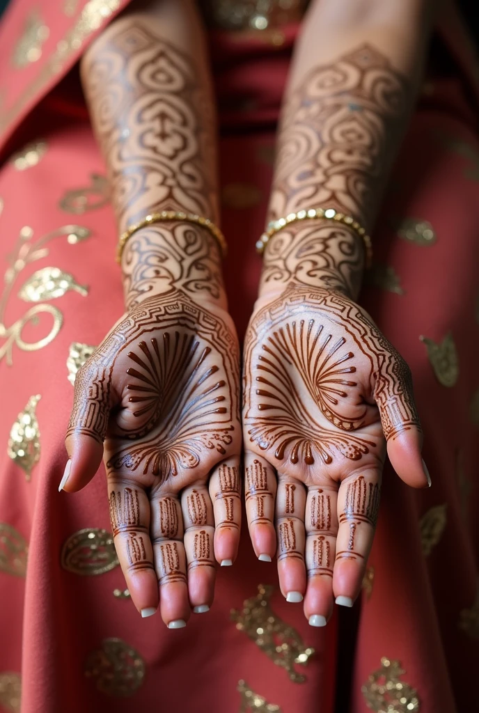 generate modern Shadi Special mehndi design on hand
