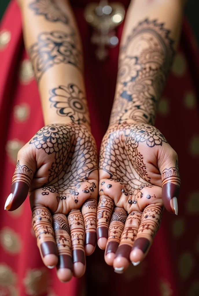 generate modern Shadi Special mehndi design on hand
