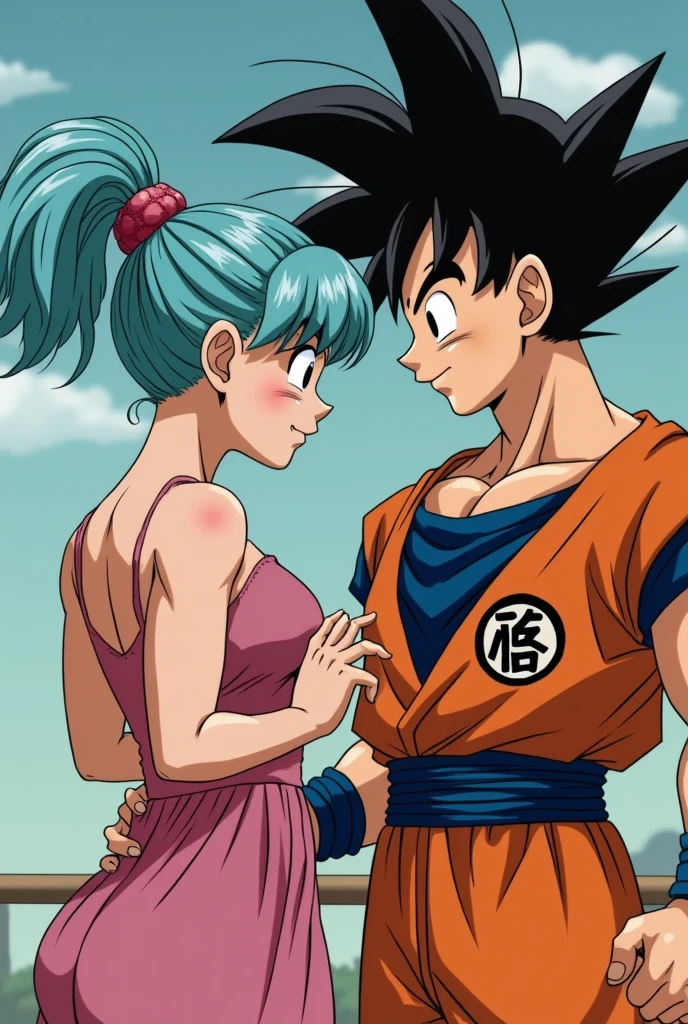 Bulma from dragon ball having sex with goten