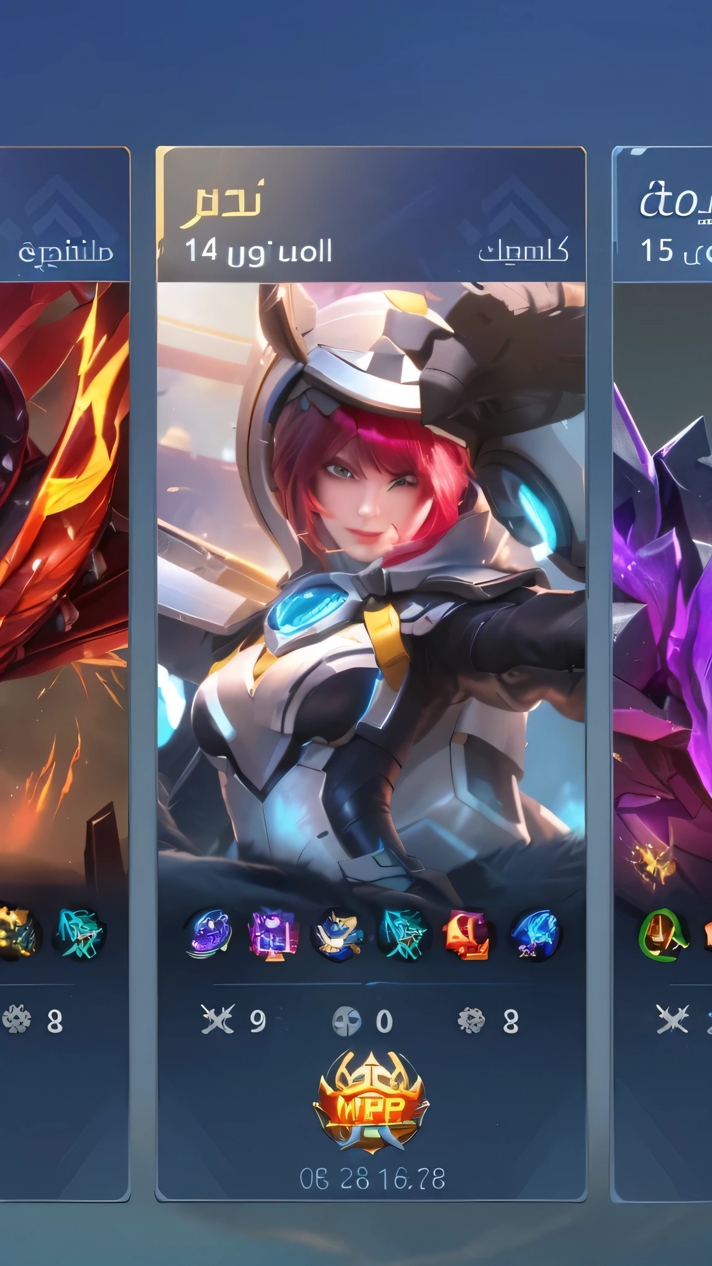 a close up of a bunch of different mobile games on a screen, iconic character splash art,