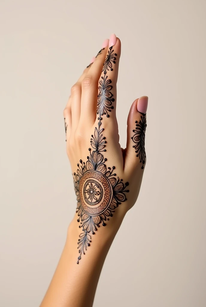 generate modern Traditional mehndi design on hand