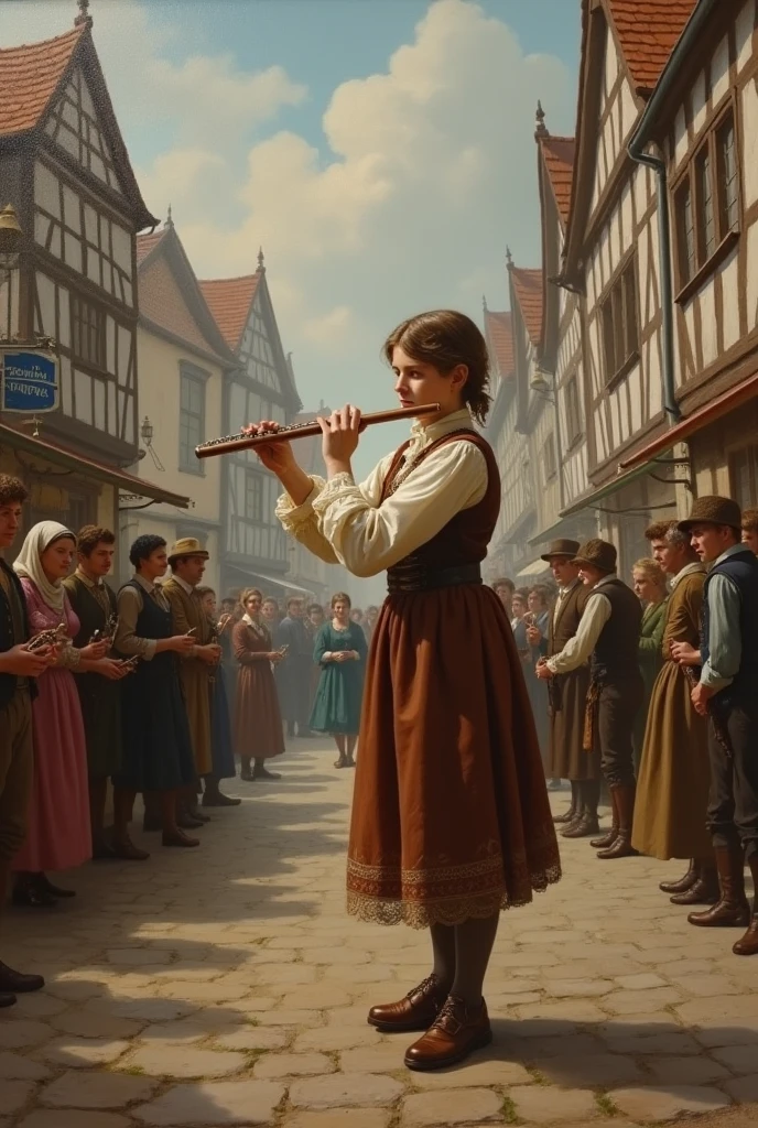 flute player of hamein in the year 1800