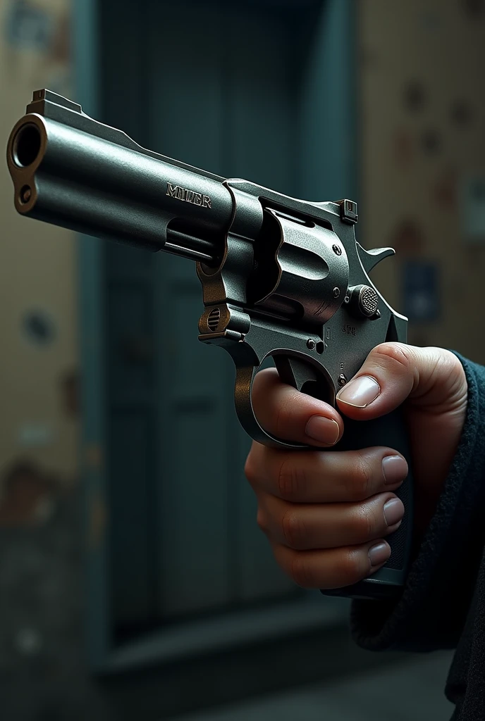 Create a picture revolver in hand