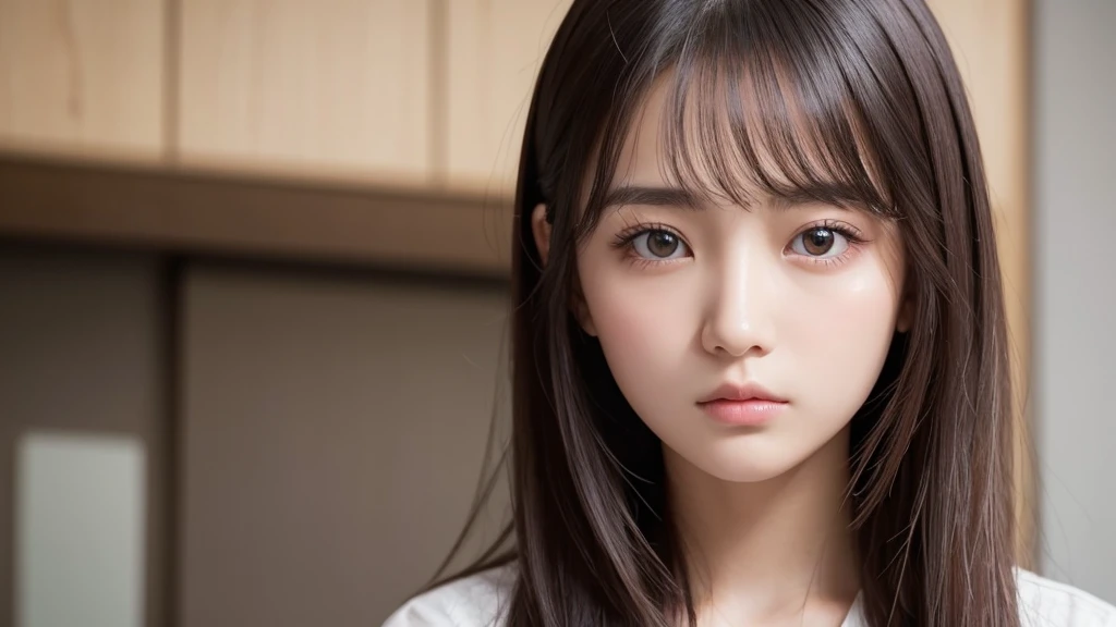 beautiful girl、Perfect beautiful face、Close-up of face、Expressionless