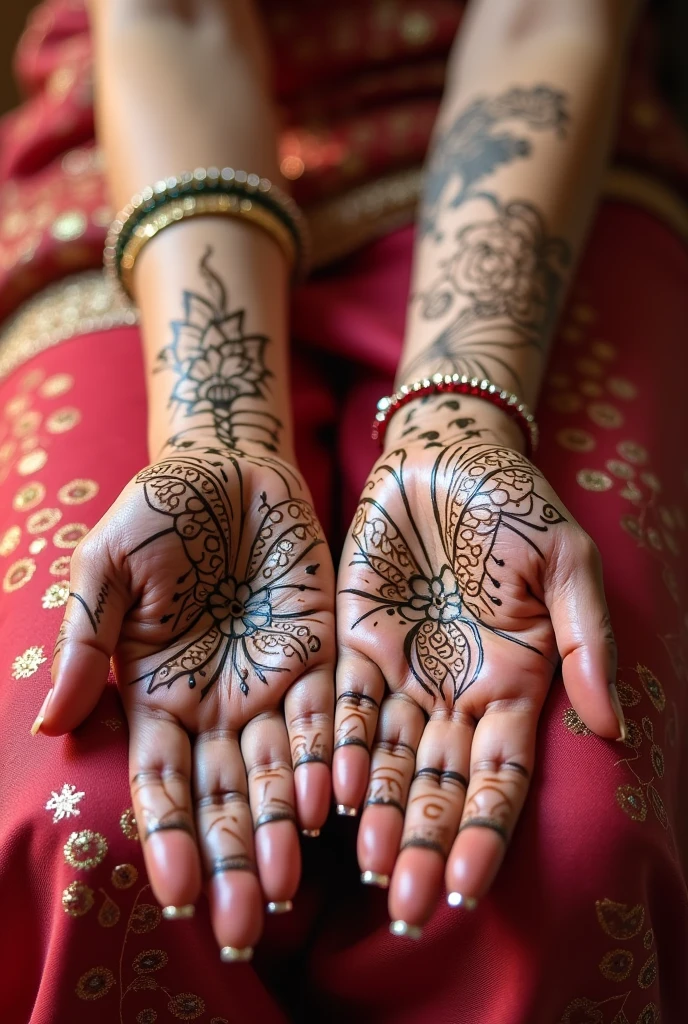 generate modern Shadi Special mehndi design on hand