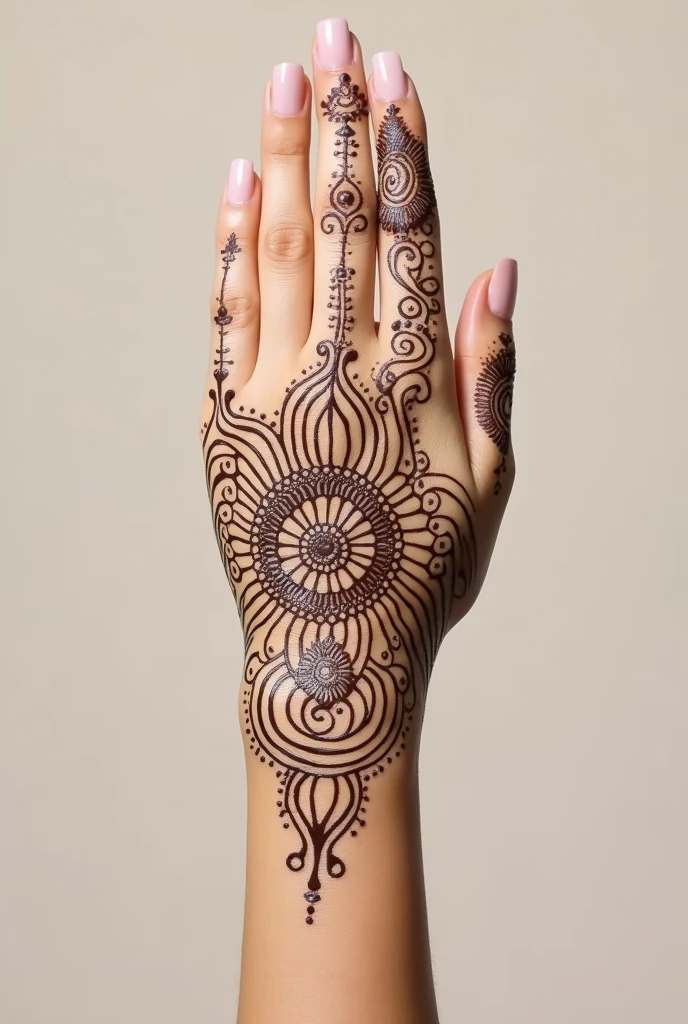 generate modern Traditional mehndi design on hand