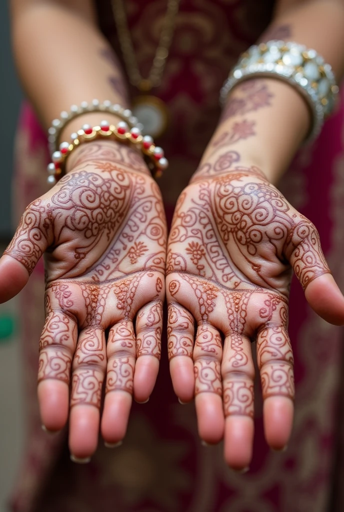 generate modern Shadi Special mehndi design on hand