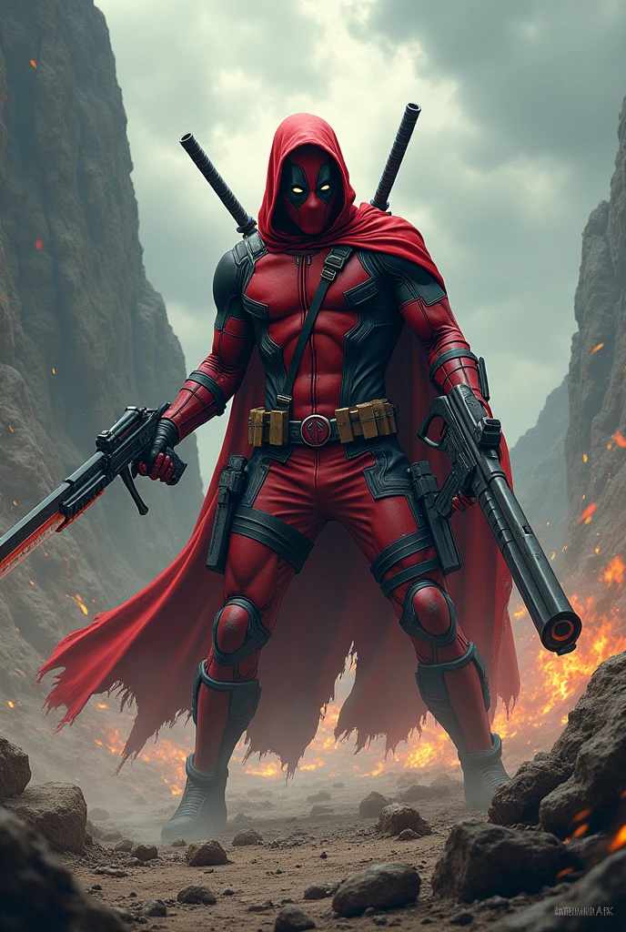Deathpool image 4k pic with fighting
