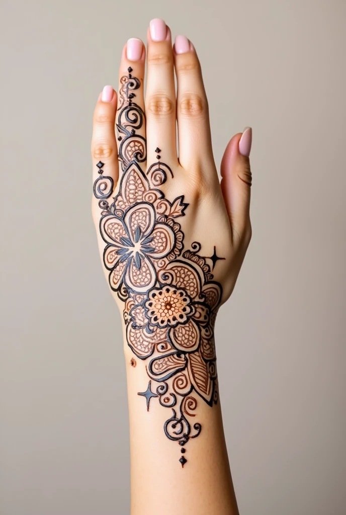 generate ramzan Eid mehndi design on hand