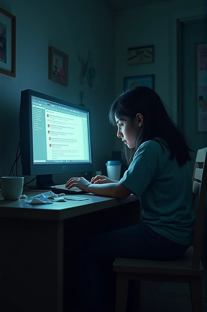 Teenager cyberbullying via computer