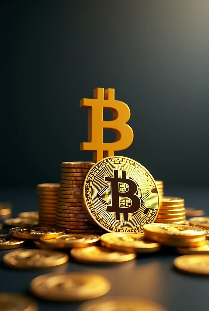 generate an investment book cover for me, with graphics, coins and Bitcoin
