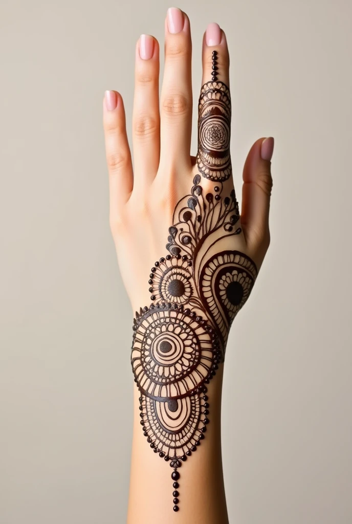 generate modern Traditional mehndi design on hand