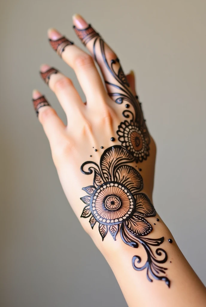generate ramzan Eid mehndi design on hand