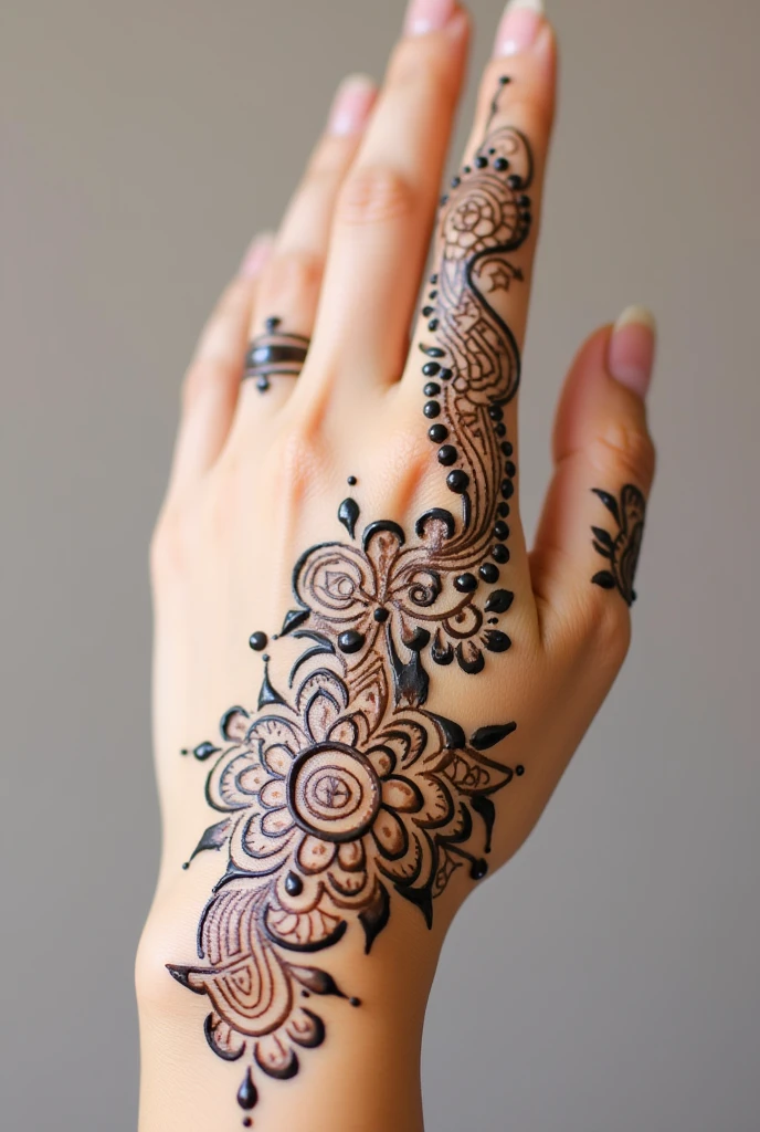 generate ramzan Eid mehndi design on hand