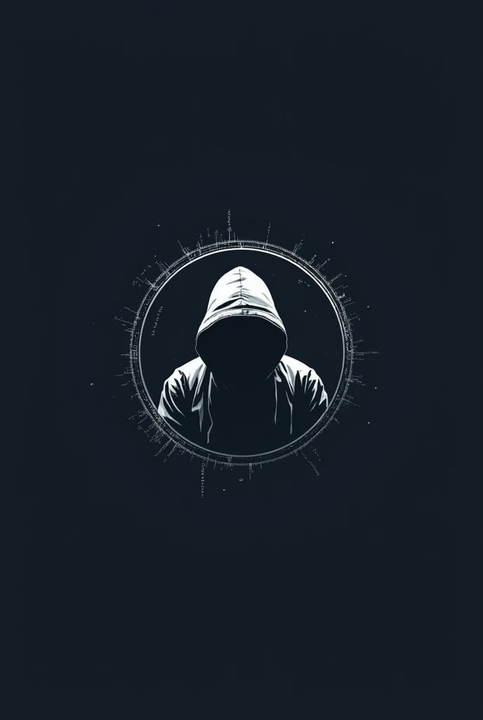 Logo for hacker enclosed in a circle world 