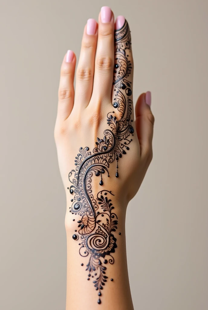 generate ramzan Eid mehndi design on hand
