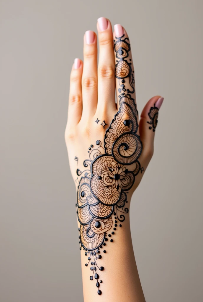 generate ramzan Eid mehndi design on hand