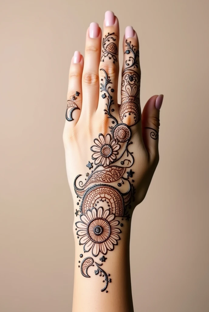 generate ramzan Eid mehndi design on hand