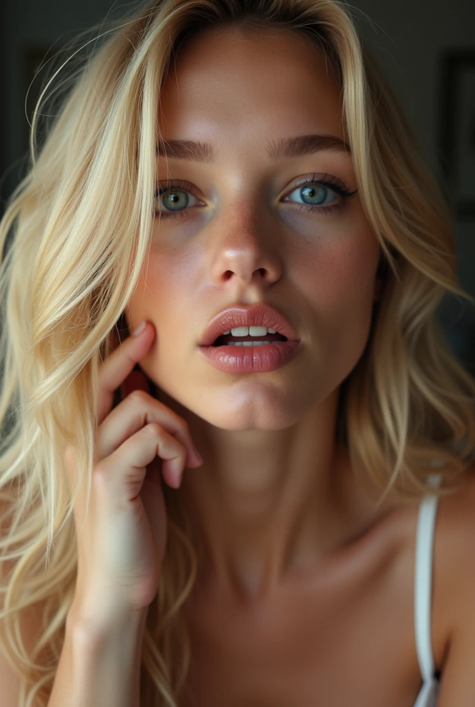 Imagine a blonde girl sucking a dick.