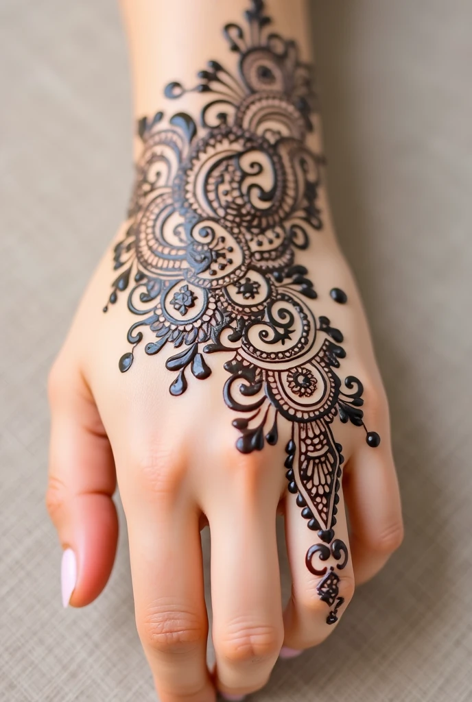 generate ramzan Eid mehndi design on hand