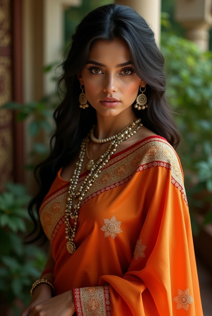 Sexy girl in saree with big boobs