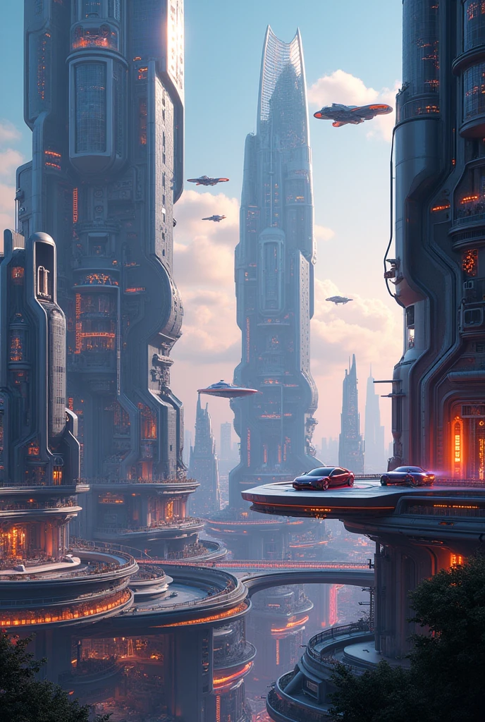 Future buildings and cars