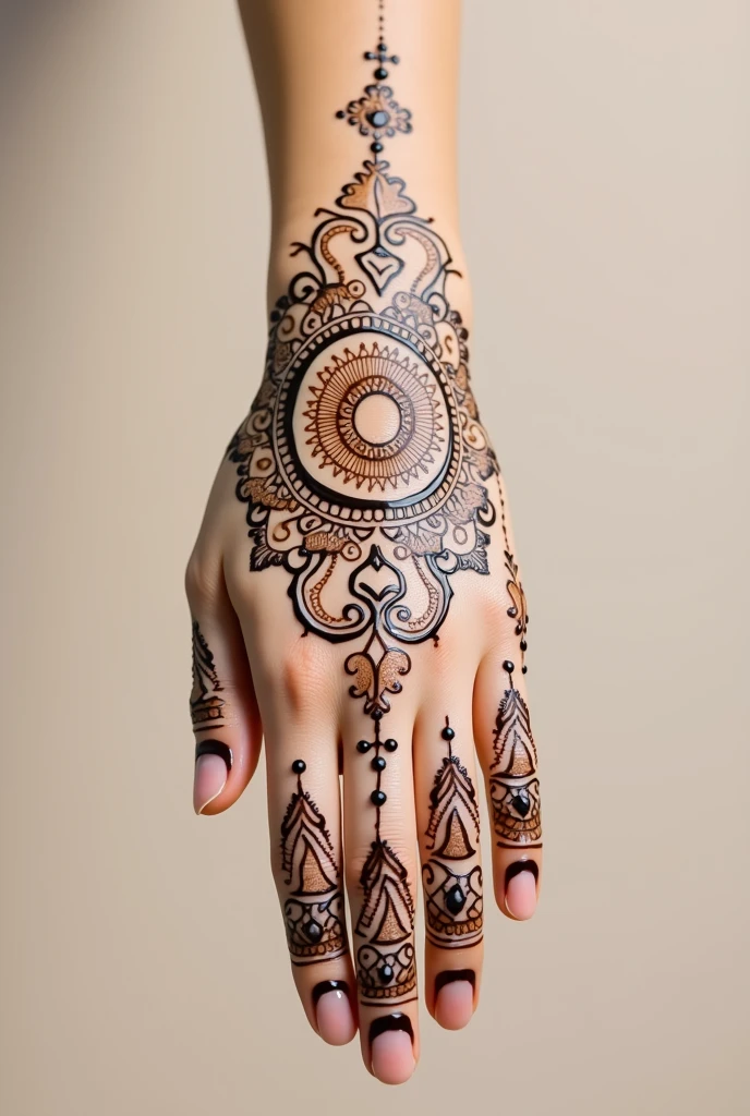 generate ramzan Eid mehndi design on hand