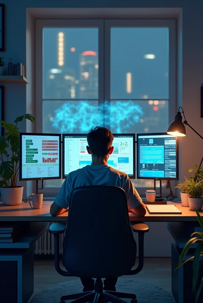 create an image for remote virtual work