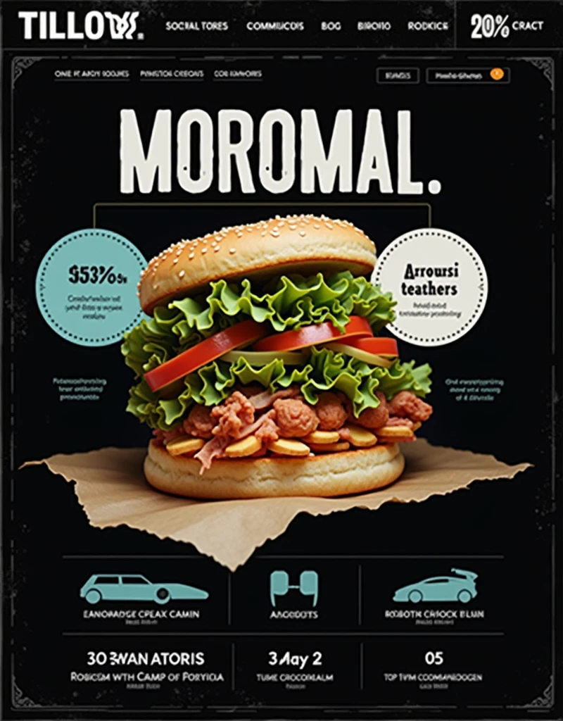 a sandwich with robotic features