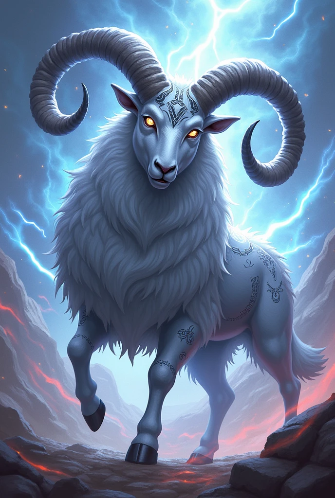 Beyblade bitbeast horned sheep
Color is silver
