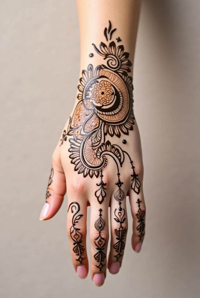generate ramzan Eid mehndi design on hand