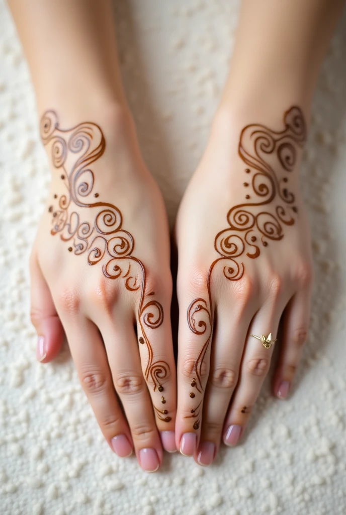 generate modern and simple Bridal mehndi design on hand