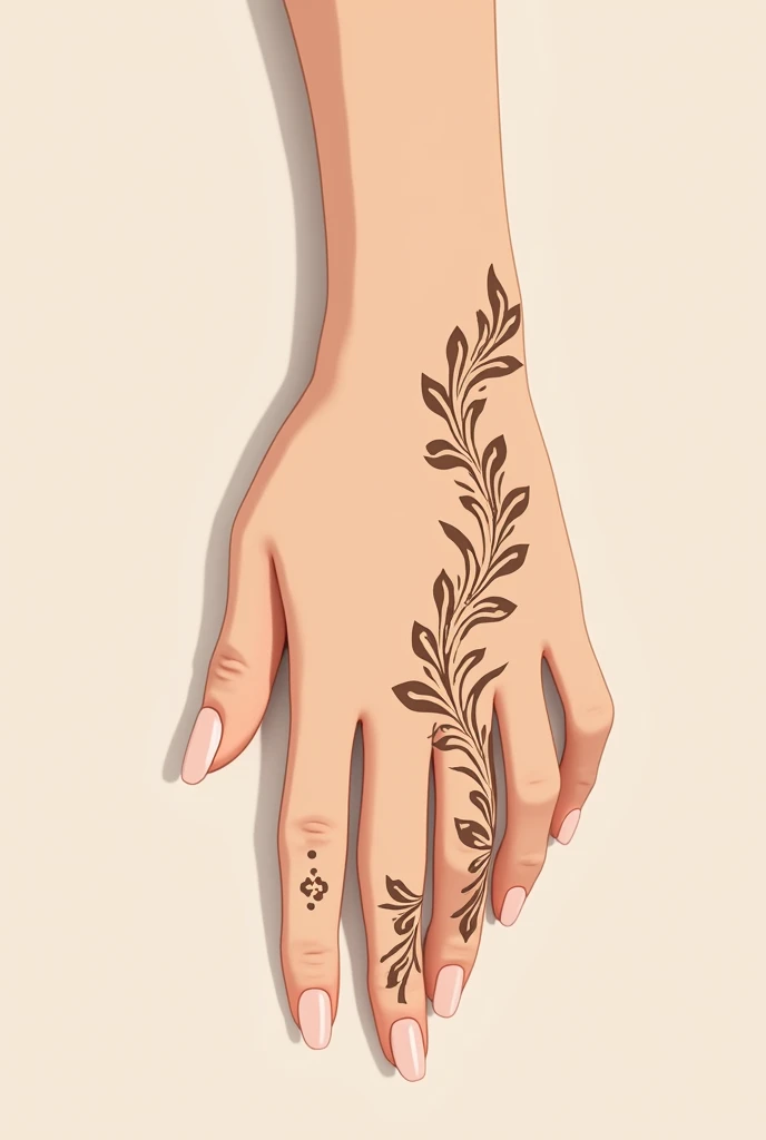 generate modern and simple Traditional mehndi design on hand