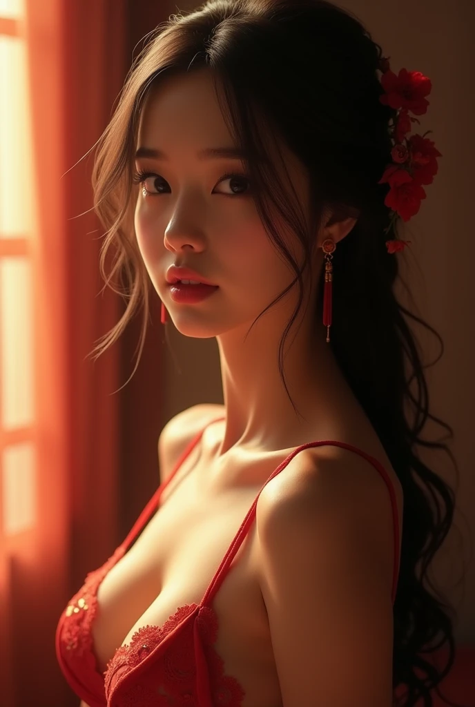 Oriental Girl，Sexy，Charm，Smile，underwear