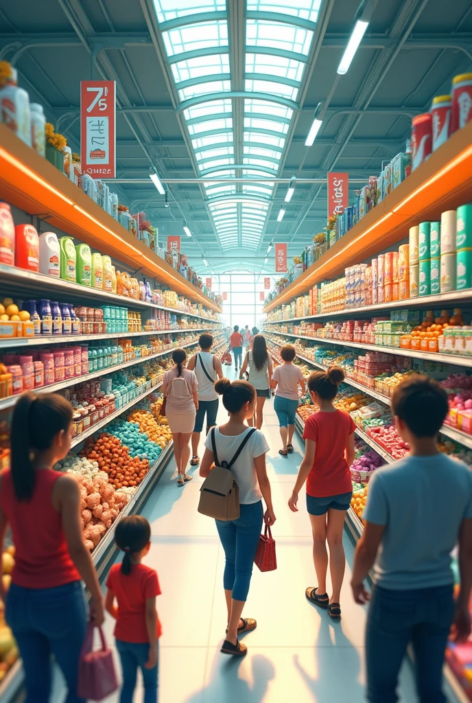 inside a supermarket