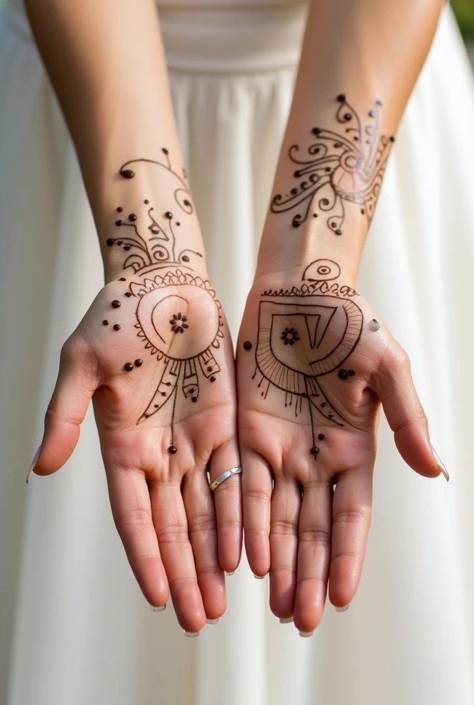 generate modern and simple Bridal mehndi design on hand