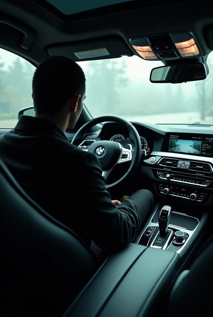 Create a fake photo inside a BMW