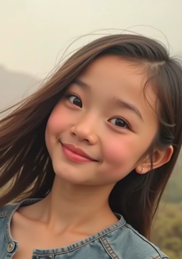 Put the face of the photo on the girl in the video
