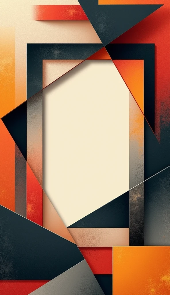 Cubist Collage Template: A high-quality Instagram cover in the style of cubism, where fragmented geometric shapes overlap to create a complex, abstract frame around the image placeholder. The caption box is an irregular polygon placed at an angle, with sharp, avant-garde fonts that echo the cubist aesthetic.

