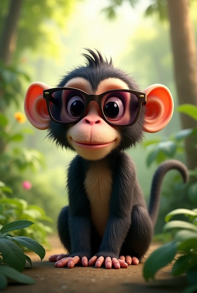 Monkey in sunglasses