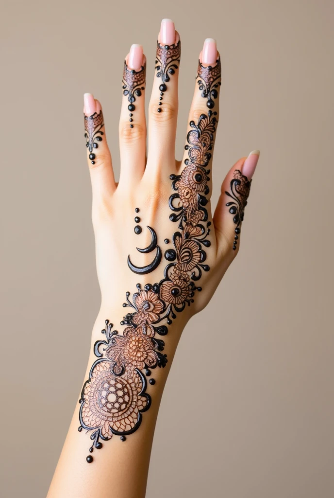 generate ramzan Eid mehndi design on hand