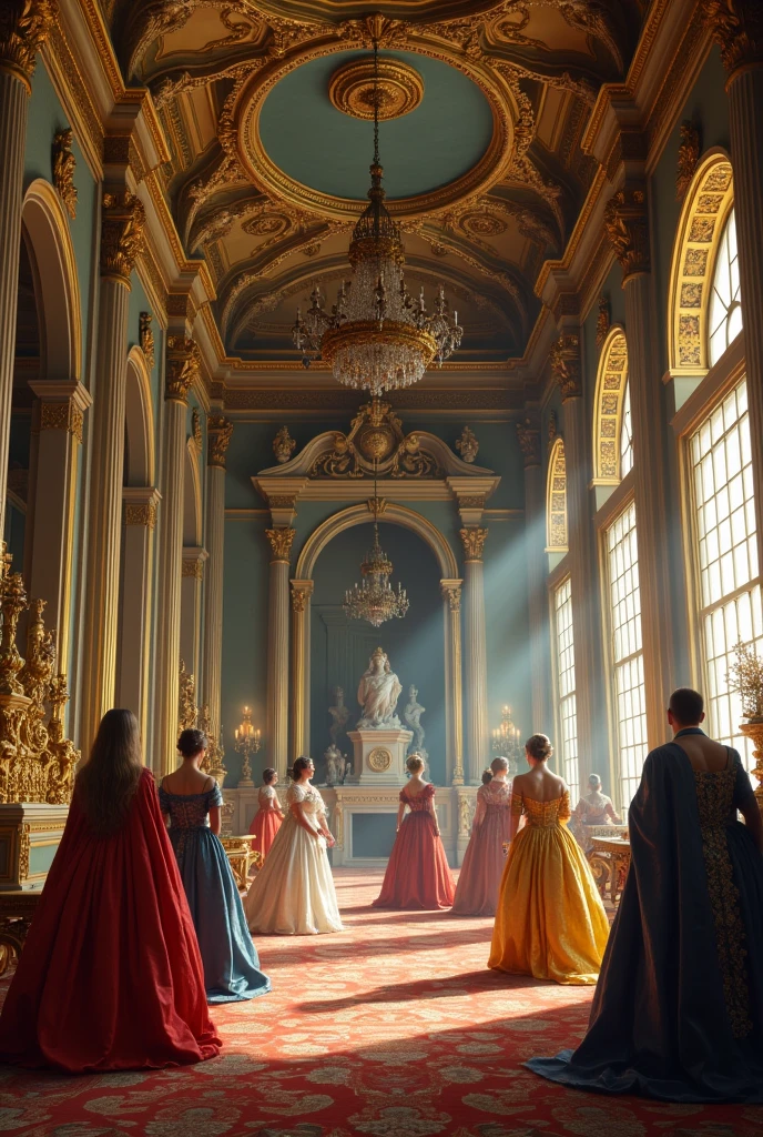 The design of a baroque style room