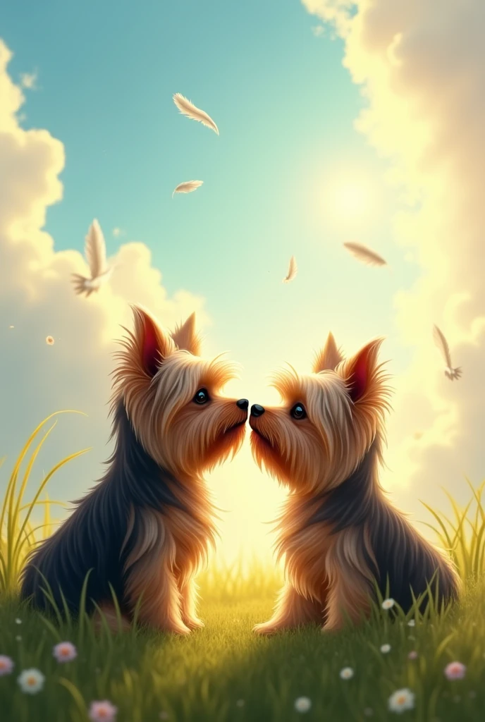 My two Yorkshire terriers together in heaven