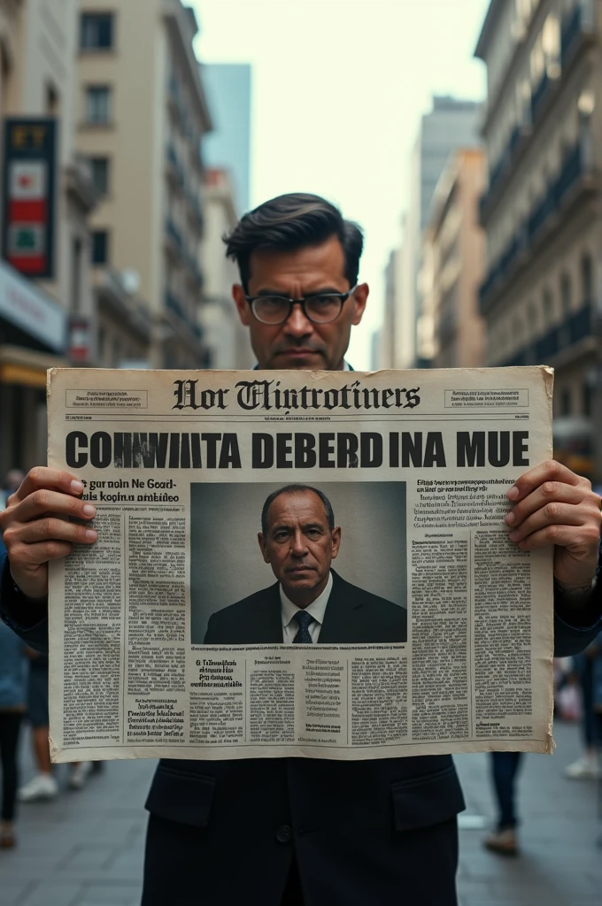 Newspaper on the high levels of corruption in Mexico