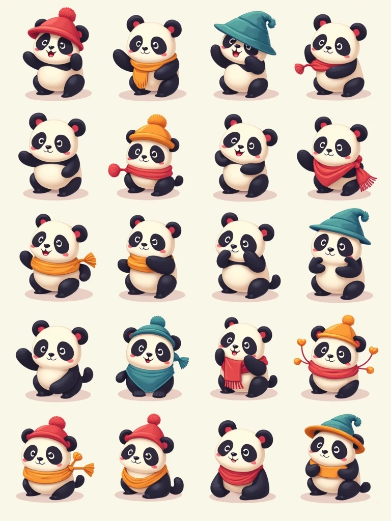 The picture shows a panda, this is a 12x12 sprite sheet. I need, so you take this cat and just add different accessories to it and add it to each frame without changing the main picture, You can change the color of the wool if you wish