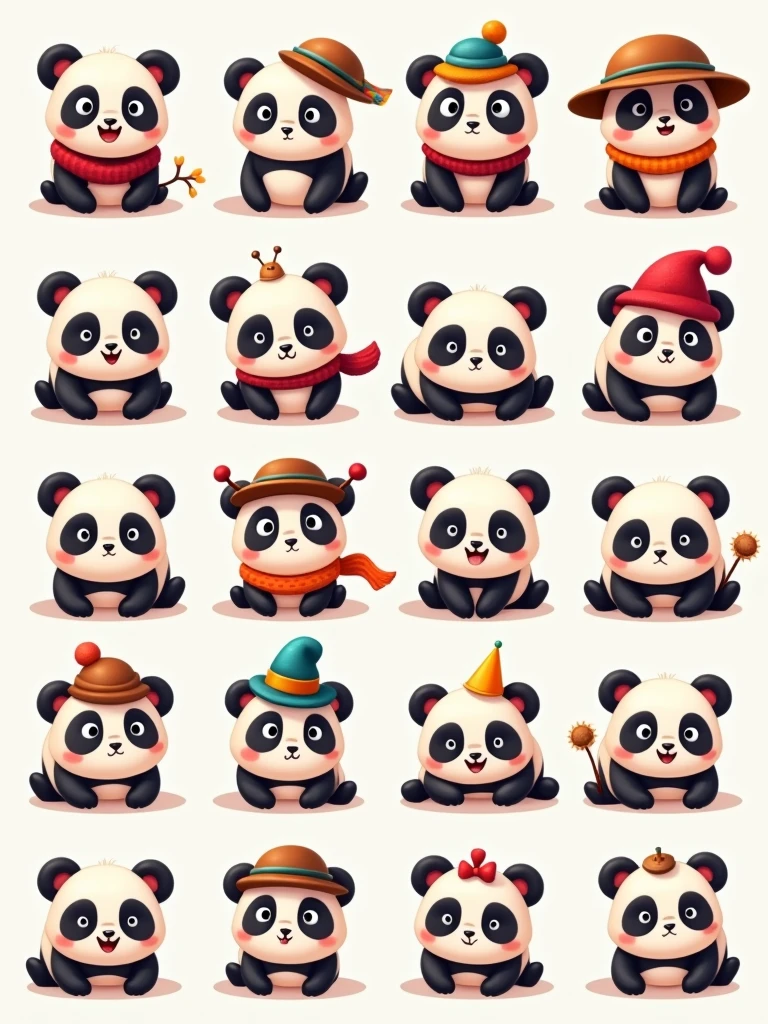The picture shows a panda, this is a 12x12 sprite sheet. I need, so you take this cat and just add different accessories to it and add it to each frame without changing the main picture, You can change the color of the wool if you wish